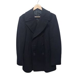 WW II Navy Pea Wool Coat Black Size 36